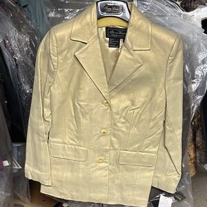 Terry Lewis Classic Luxuries Metallic Blazer with matching sweater/blouse.